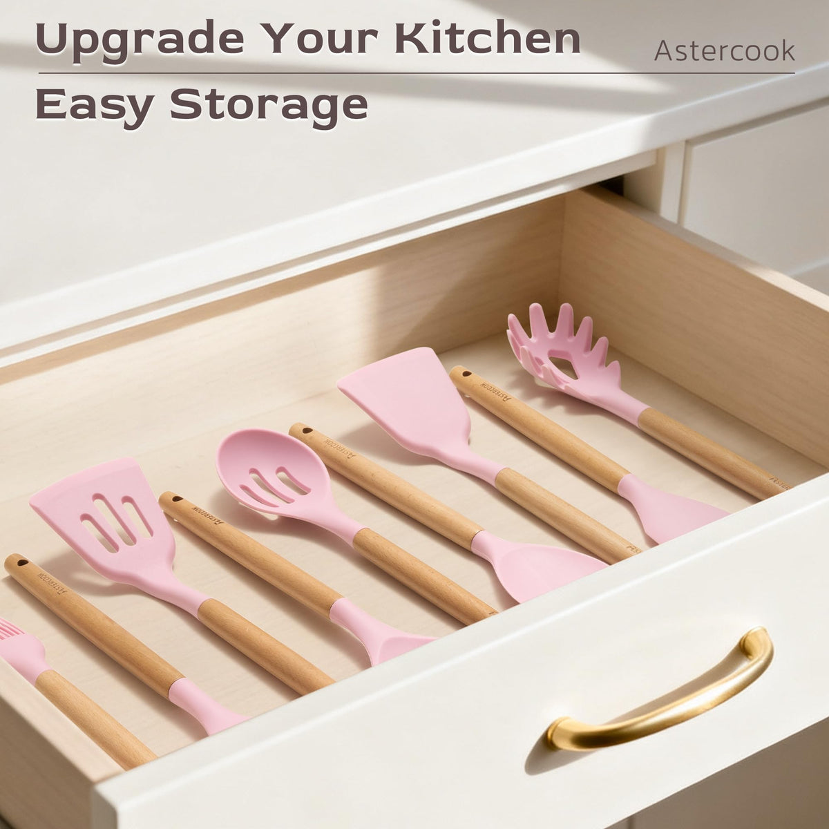 Astercook durable and stylish utensils blend function with elegance.