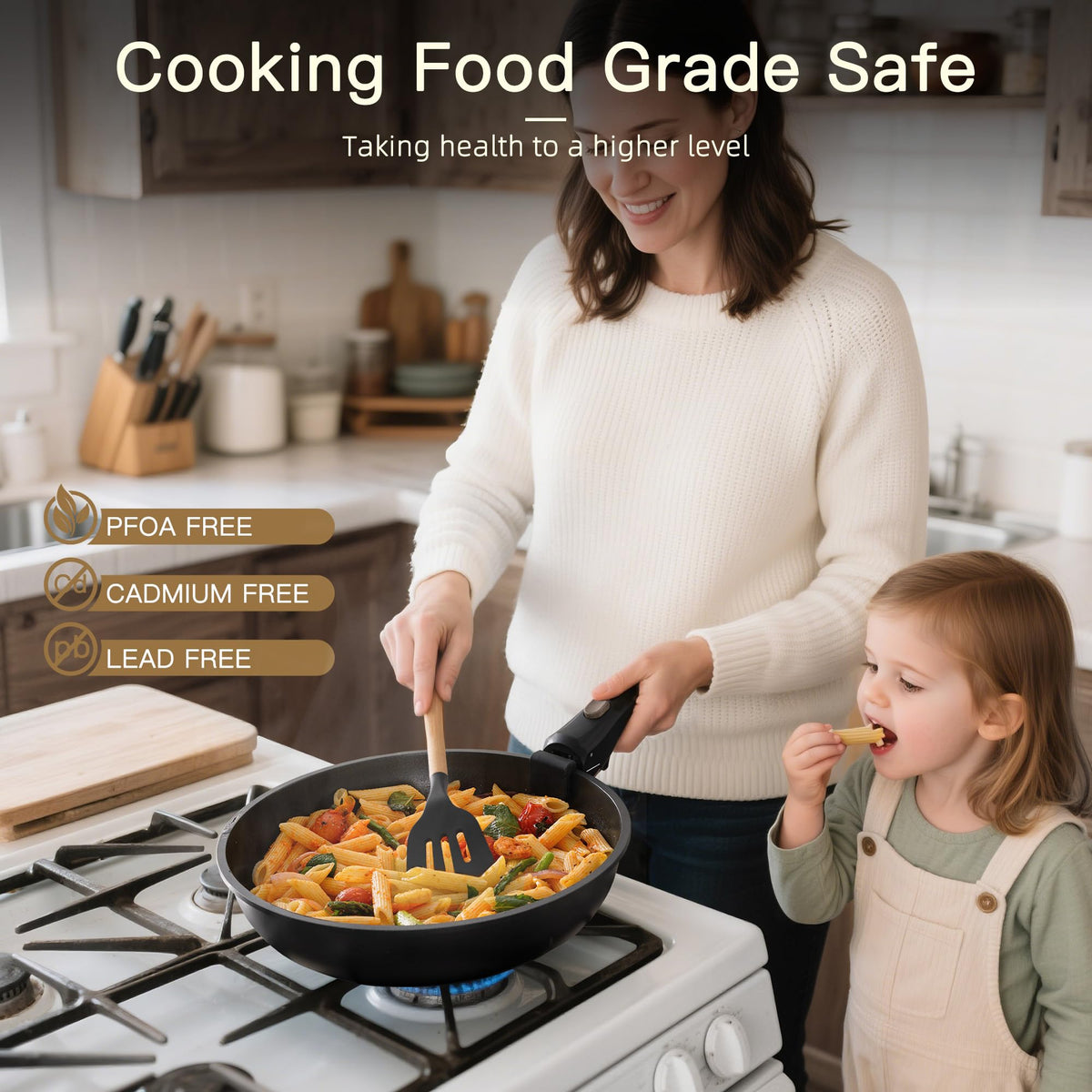 Astercook easy-clean nonstick finish facilitates quick cleanup