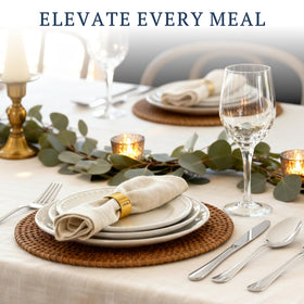 Astercook flatware with balanced handle design for comfortable, fatigue-free dining