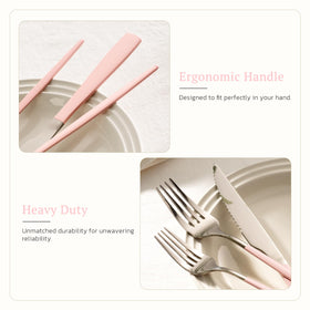 Astercook ergonomic handles provide comfortable grip during meals