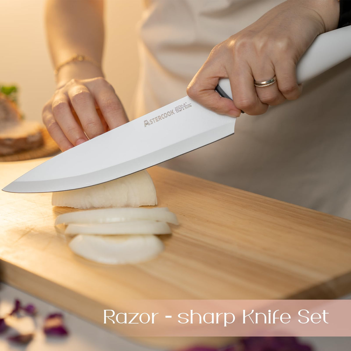 Astercook ergonomic handle emphasizes comfort and control during daily prep
