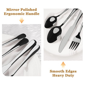 Astercook ergonomic handles provide comfortable grip during extended meals.