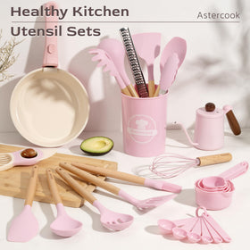 Astercook heat-resistant silicone heads tolerate high temperatures safely.