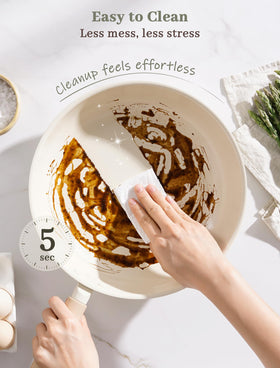 Astercook induction-flat-base ensures even heat on all cooktops.