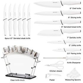 Astercook knife set in action for daily meal prep