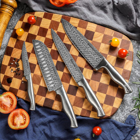 Astercook 7-inch santoku knife for versatile chopping