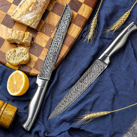 Astercook 8-inch serrated bread knife for clean slices