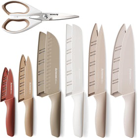 Astercook 13-piece knife set with anti-rust coating for everyday cooking