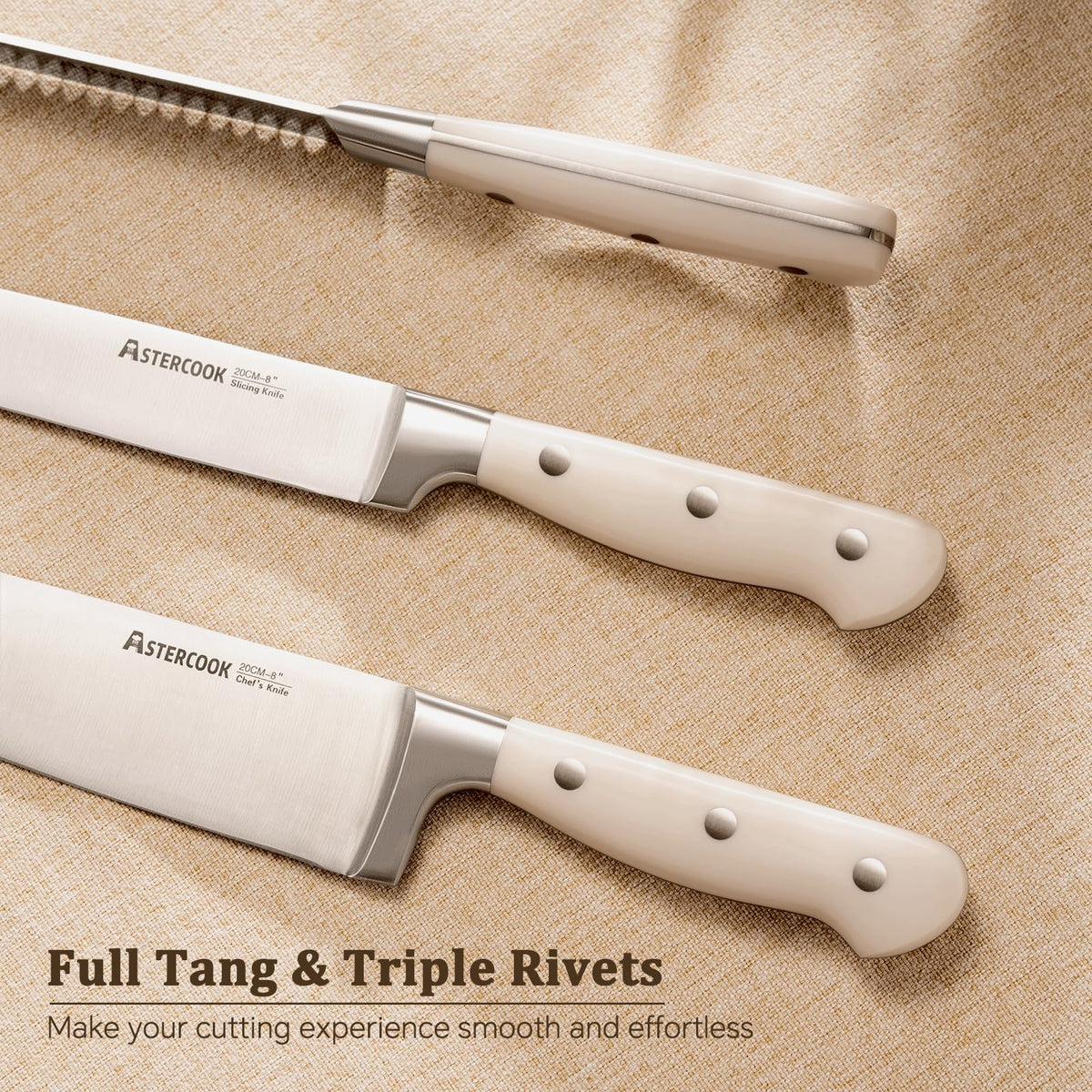 Astercook 5-inch utility knife handles precise small prep tasks.