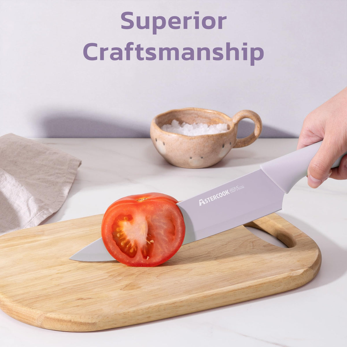 Astercook knife set 6 blade guards for safe edge protection.
