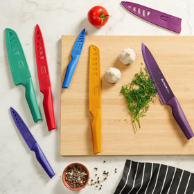 Astercook 7in Santoku knife for precise chopping and mincing.