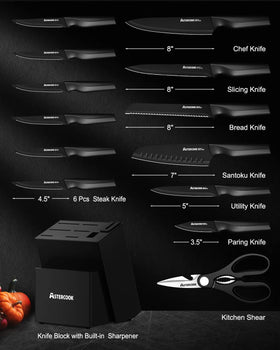 Astercook 8-inch chef knife ready for precise slicing
