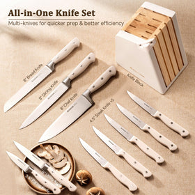 Astercook 8-inch chef knife delivers precise cuts for everyday cooking.