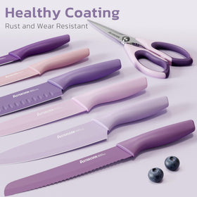 Astercook knife set 8 inch slicing knife for smooth even slices.