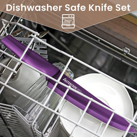 Astercook blade guards in color assortment for organized, safe storage.