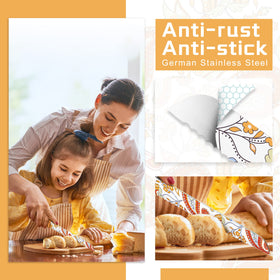 Astercook knife-set with cover and protective sheaths for safe storage