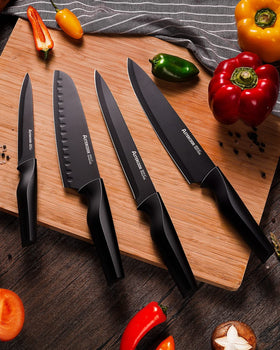 Astercook six steak knives for precise, even table slices