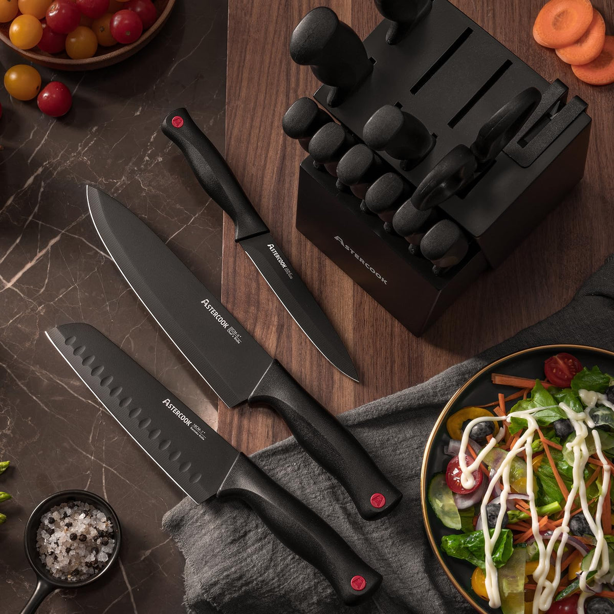 Astercook 3.5-inch paring knife for detailed work