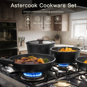 Astercook removable handle design enabling secure grip during use