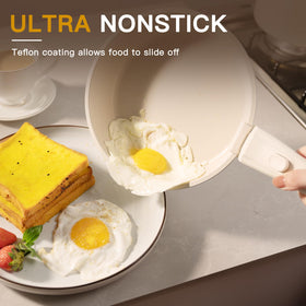 Astercook removable-handle close-up showing secure lock for safe handling.