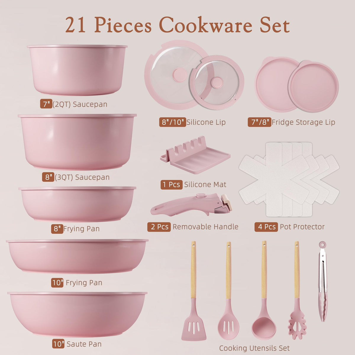 Astercook RV-friendly set fits compact kitchens and on-the-go meal prep.