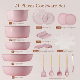 Astercook RV-friendly set fits compact kitchens and on-the-go meal prep.