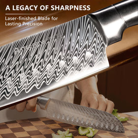 Astercook 7-inch Santoku knife for versatile chopping