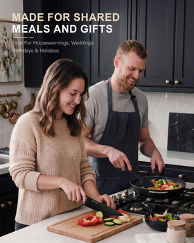 Astercook knife set shown in a modern kitchen for everyday use.