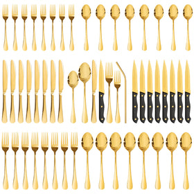 Astercook silverware set 48-piece with mirror finish for upscale dining