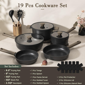 Astercook titanium non-stick coating for effortless release and quick cleanup