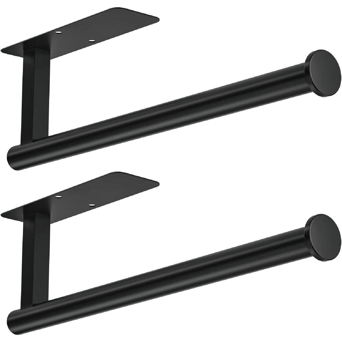 ASTOFLI paper towel holder under cabinet – front view, durable stainless steel for busy kitchens.