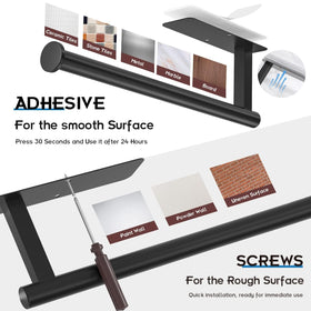 ASTOFLI paper towel holder under counter – vertical mount saves counter space.