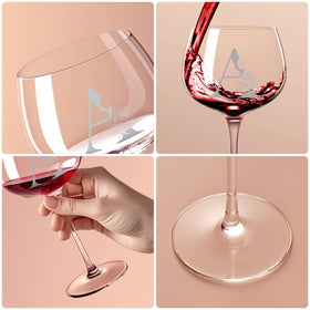 Astonlink elegant wine glass with polished rim for comfortable sipping.