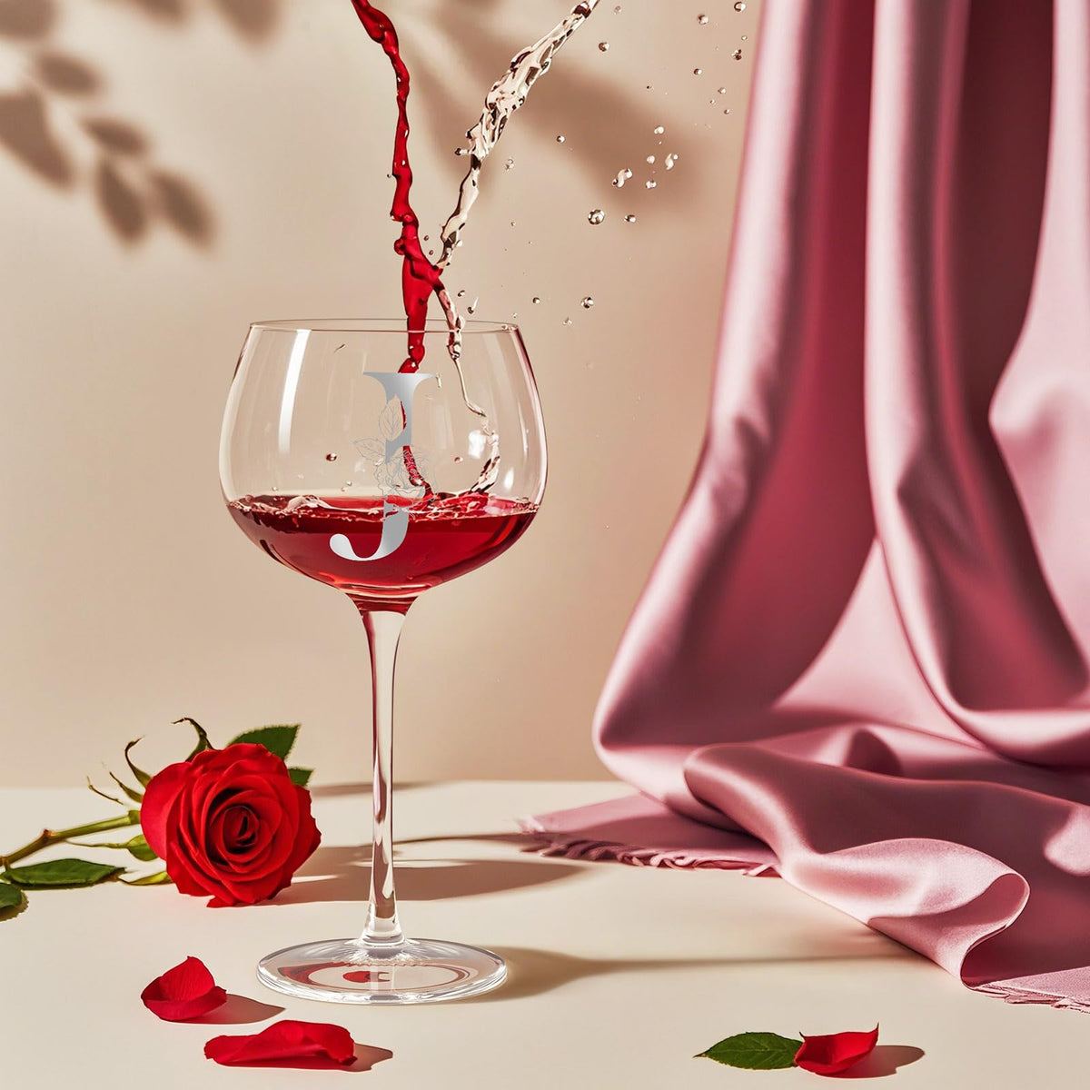 Astonlink round gift box wine glass, ready for gifting.