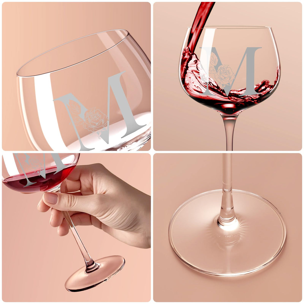 Astonlink wine glass in round gift box, ready to gift.