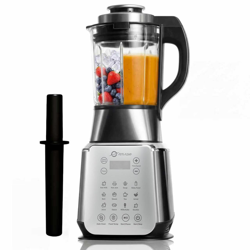 ASTRALSHIP ASH01-S front view of glass blender for silky smoothies.