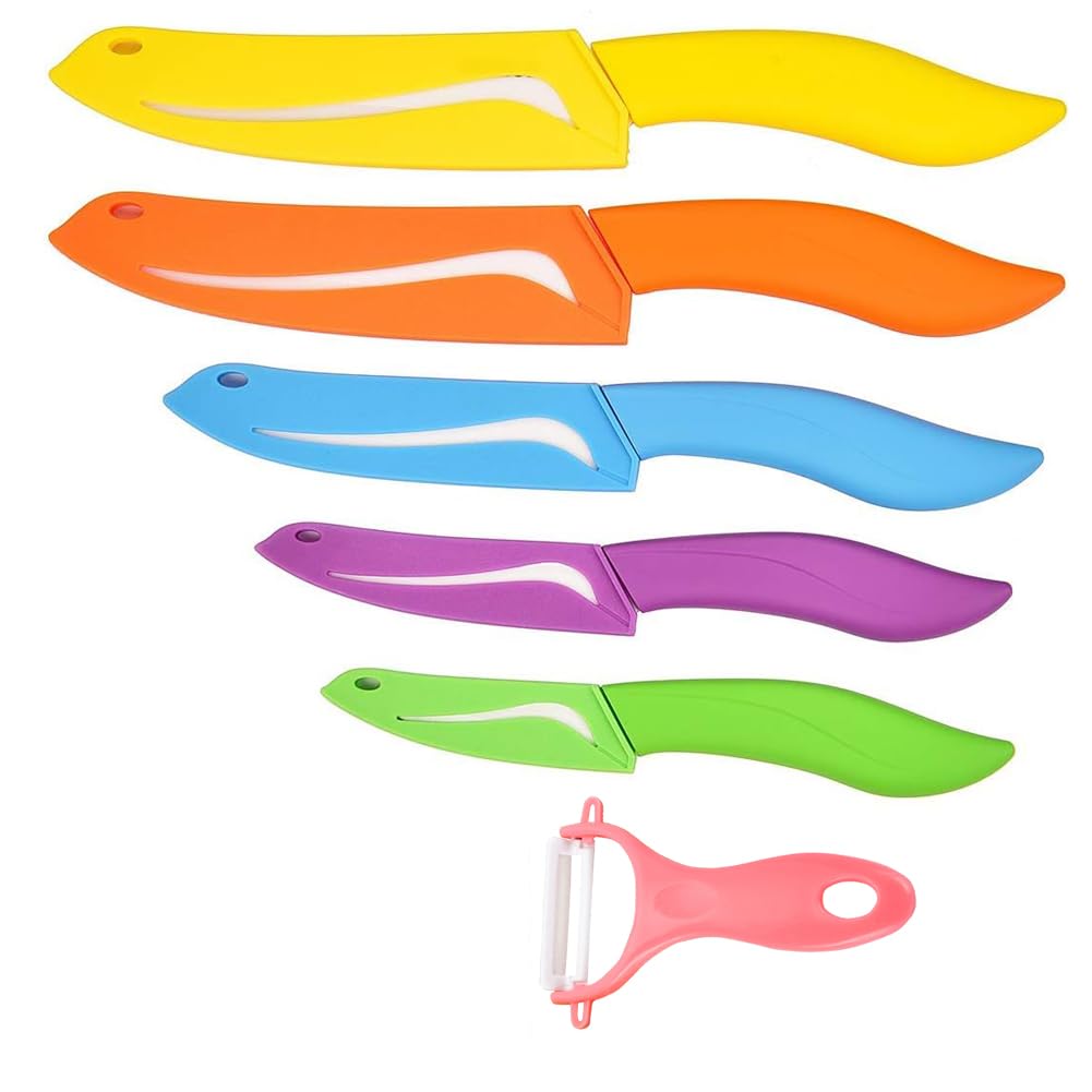 Astylway knife set with sheath storage for organized kitchen