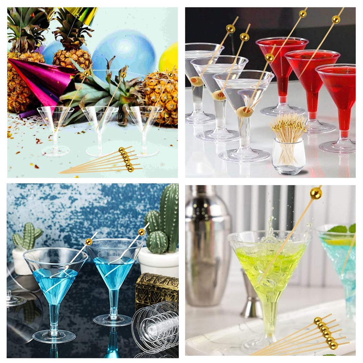 Asxtexz BPA-free crystal-clear plastic glasses for safe entertaining