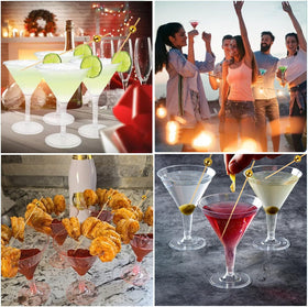 Asxtexz disposable martini cups bulk for quick setup