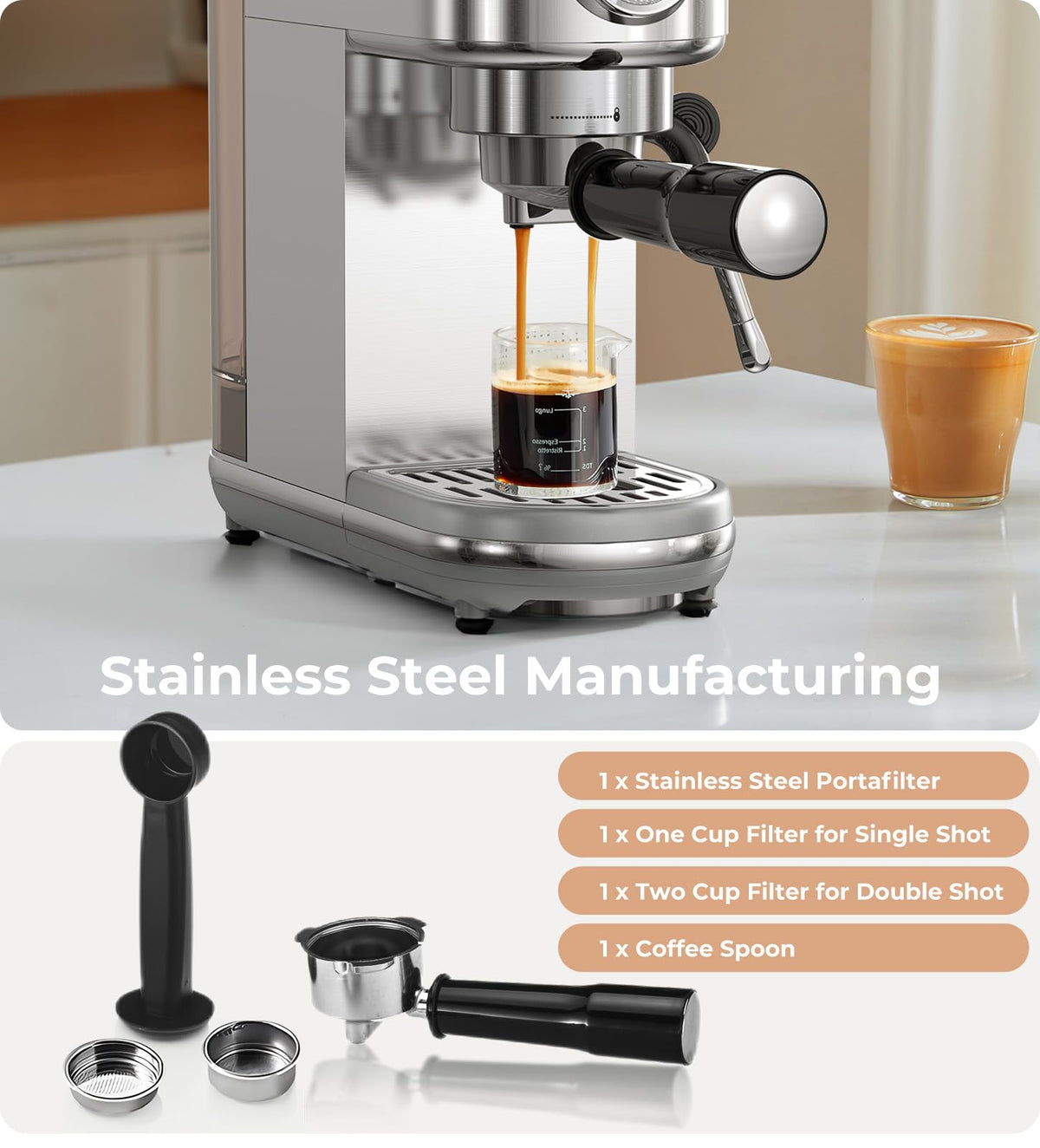 atatix compact stainless steel body fits small kitchens.