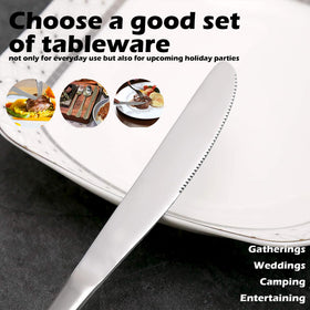 ATB butter spreader and dinner knife combo in classic design