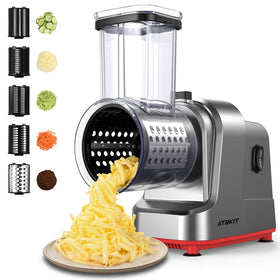 ATBKIT electric cheese grater with 5-blade system for versatile prep