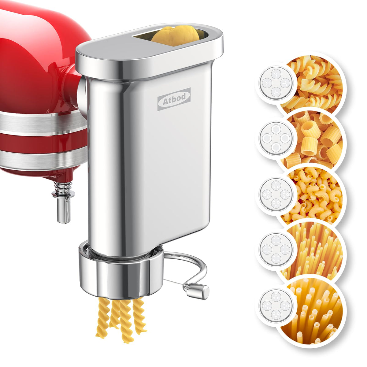 Atbod Gourmet Pasta Press Spaghetti Disc for fresh spaghetti at home