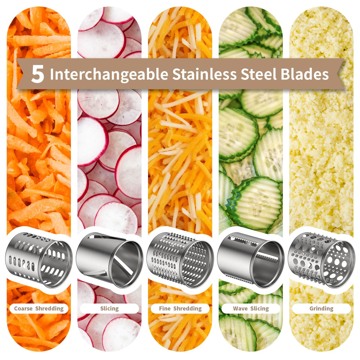 Atbod fine shredding blade 4mm for precise thin shreds