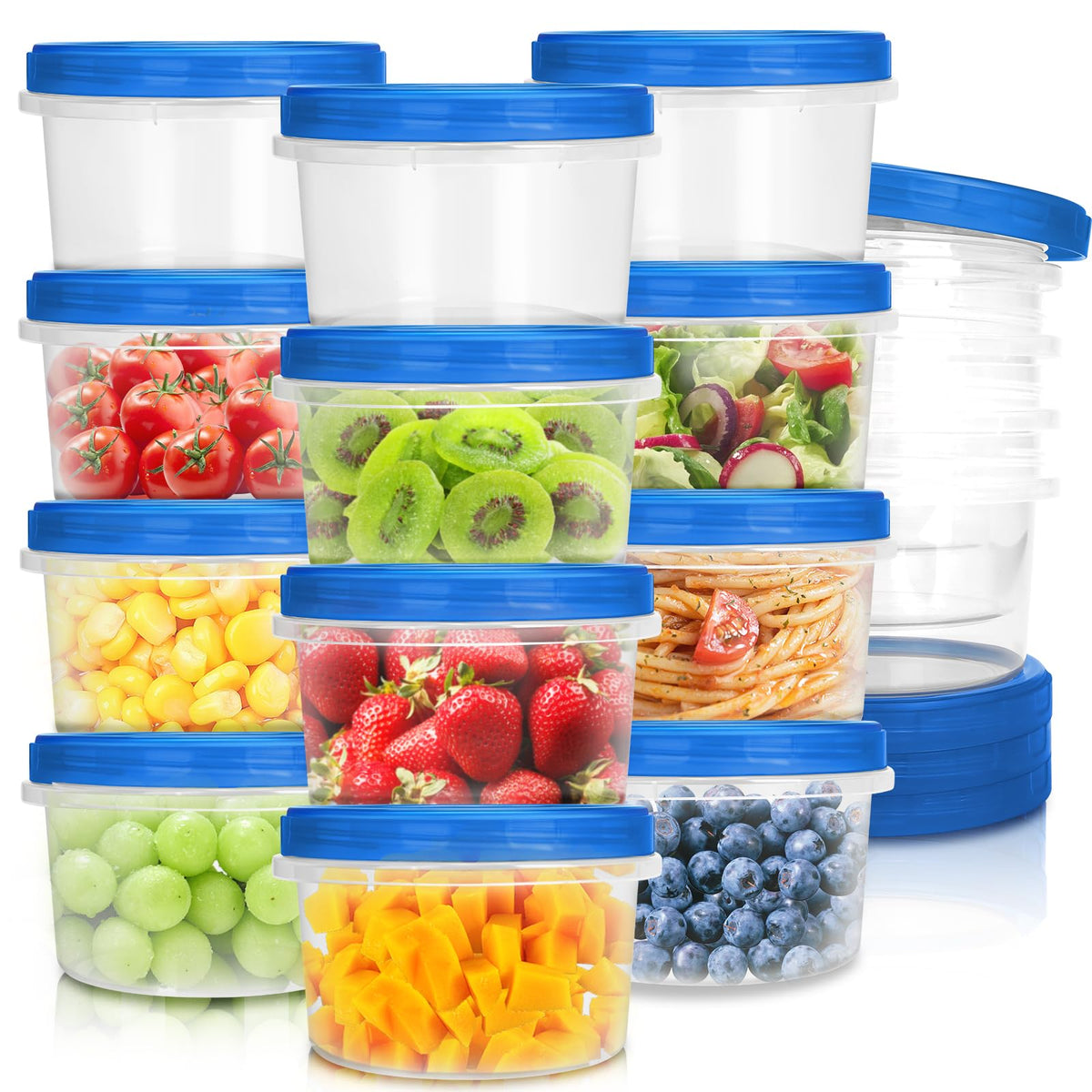Atecare freezer container with twist-top lid for secure leftovers and freshness
