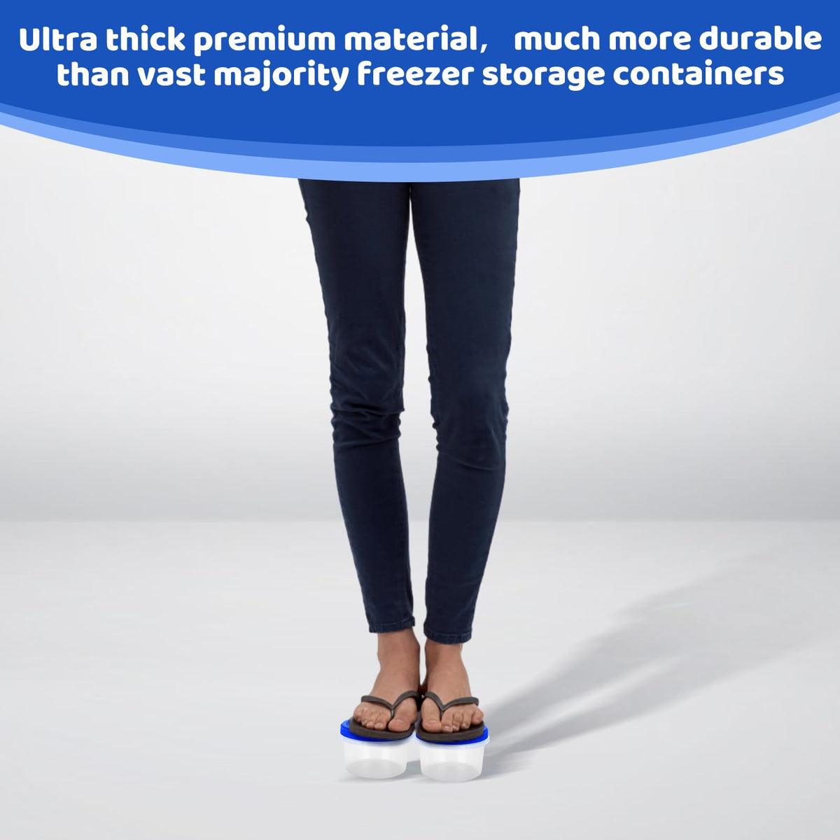 Atecare heavy-duty polypropylene container demonstrates durable performance for freezing and reheating.