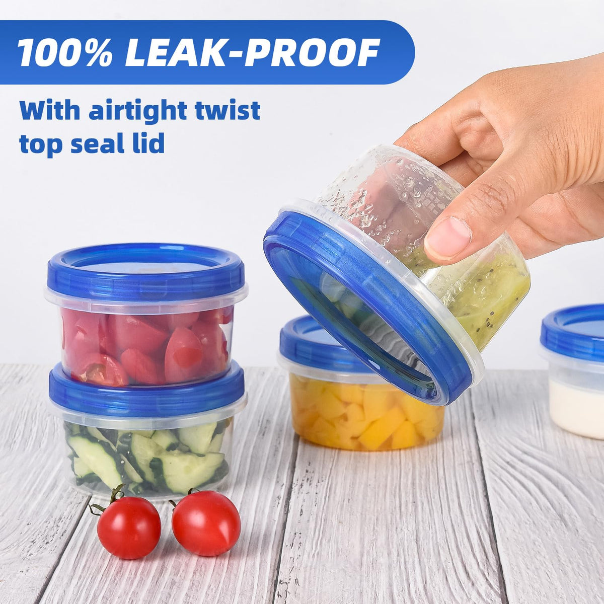 Atecare leakproof seal prevents spills during transport.