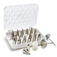 Ateco flower nails included for realistic floral tips and professional finishes.
