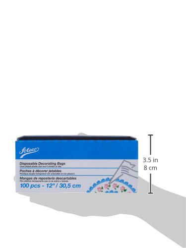 Ateco wide-opening disposable bag for simple filling and less mess.