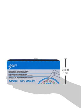 Ateco wide-opening disposable bag for simple filling and less mess.